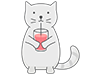 Cat Drinking Fountain