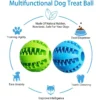 Interactive Rubber Dog Toy Ball Chewing Tooth Cleaning and Treat Feeder - Image 4