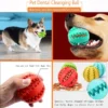 Interactive Rubber Dog Toy Ball Chewing Tooth Cleaning and Treat Feeder - Image 2