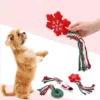 Christmas Squeaky Chew Toy – Cotton Ropes for Puppies & Cats - Image 3