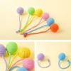 Interactive cotton ball cat toy with bite-resistant ropes for teeth cleaning - Image 4