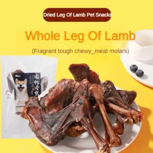 Dried Lamb Leg Dog Snacks for Teeth-Cleaning and Training